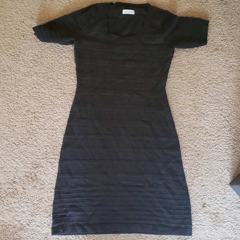 Wool Calvin Klein bandage dress